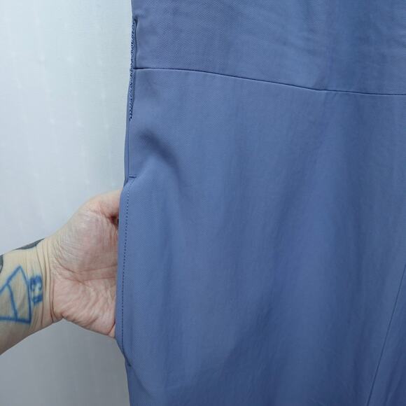 Everlane The Japanese GoWeave Essential Jumpsuit Sz 12 Dusty Blue -Missing Belt- - Picture 4 of 12